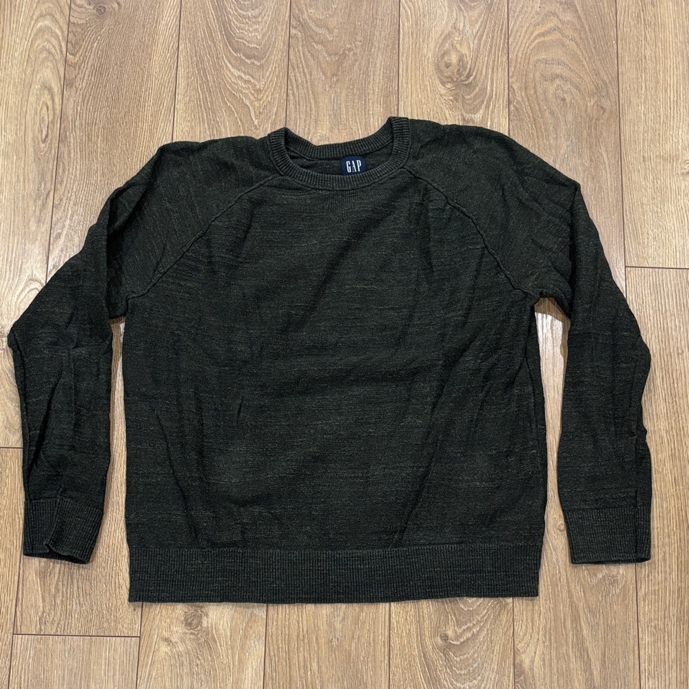 GAP Men's Forest Green Crewneck Sweater